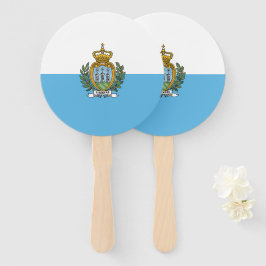 Leque Bandeira de São Marino