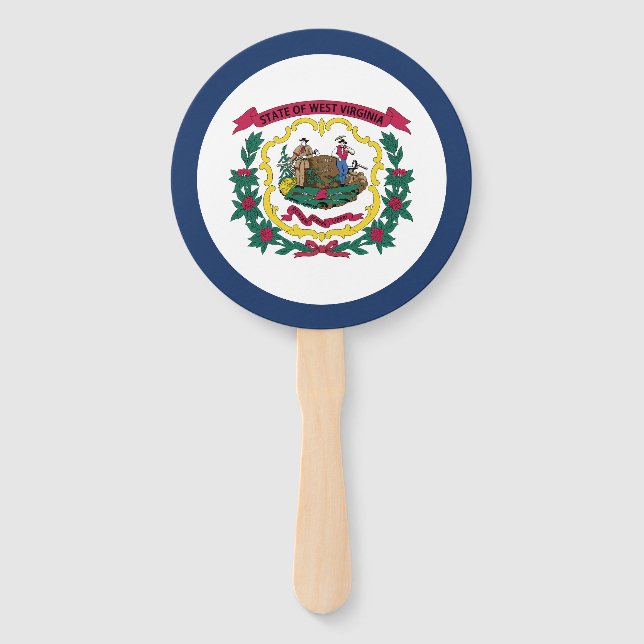 Leque Bandeira do Estado da Virgínia Ocidental (Frente)