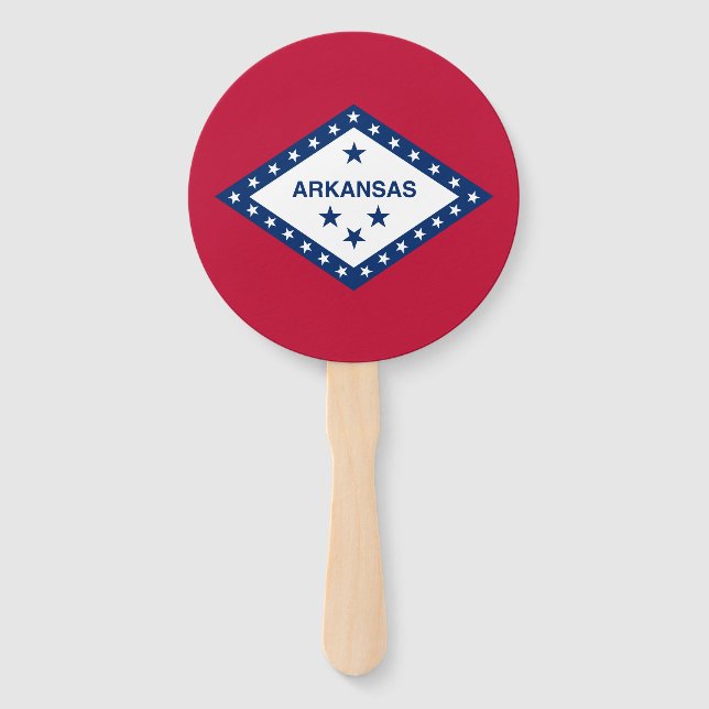 Leque Bandeira do estado de Arkansas (Frente)