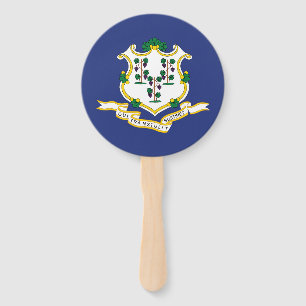 Leque Bandeira do Estado de Connecticut