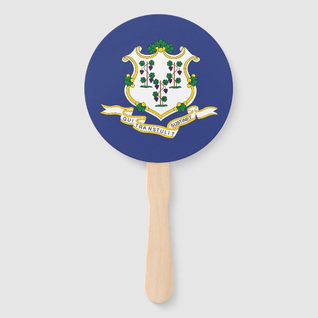 Leque Bandeira do Estado de Connecticut (Frente)