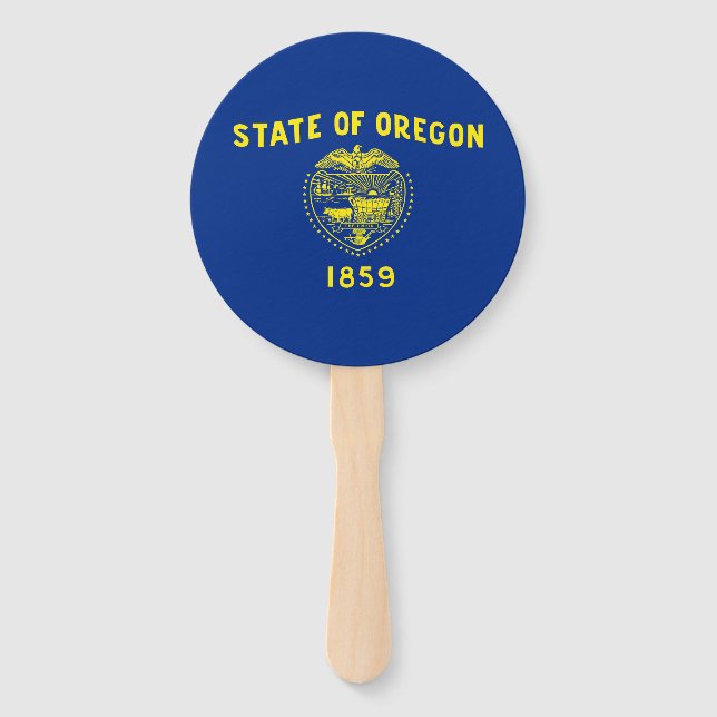 Leque Bandeira do Estado de Oregon (Frente)
