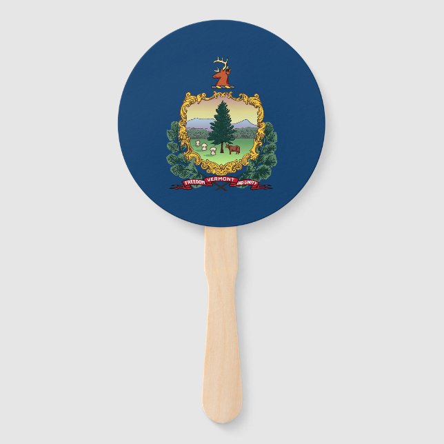 Leque Bandeira do Estado de Vermont (Frente)