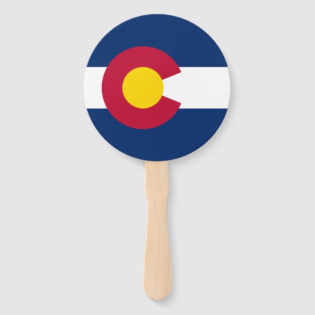 Leque Bandeira do Estado do Colorado (Frente)