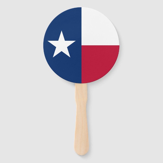 Leque Bandeira do Estado do Texas (Frente)