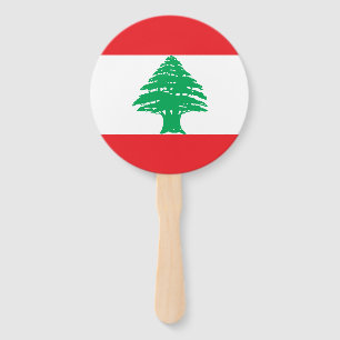 Leque Bandeira do Líbano