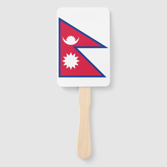 Leque Bandeira do Nepal (Frente)