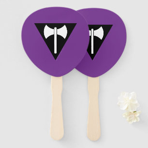 Leque bandeira do orgulho lésbico SlipperyJoe feminista