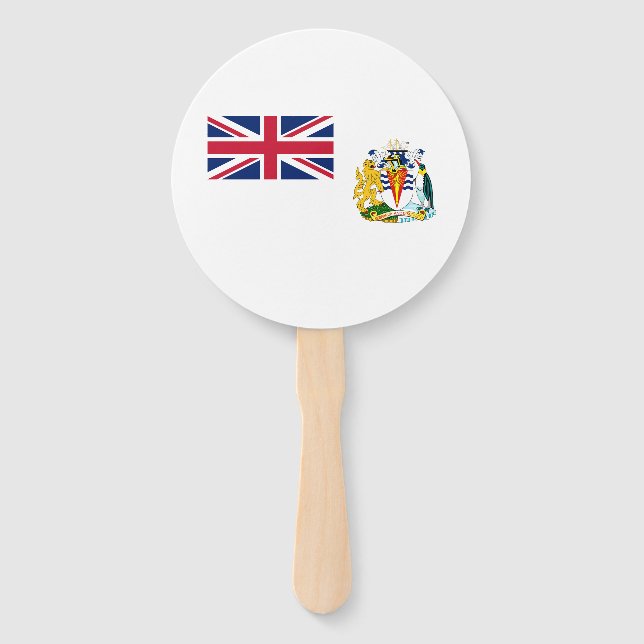 Leque Bandeira do Território Antártico Britânico (Frente)