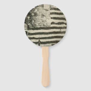 Leque Bandeira Estrelada: Bandeira Americana em Exposiçã