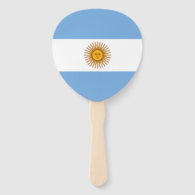 Leque Bandeira Patriótica Argentina (Frente)