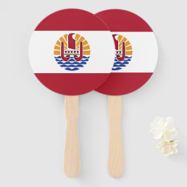 Leque bandeira Polinésia Francesa