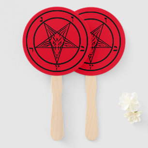 Leque Baphomet Pentagram Satanic