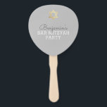 Leque BAR MITZVAH CONVIDAR O VENTILADOR A cinza de estre<br><div class="desc">por kat massard >> kat@simplysweetPAPERIE.com <<< Incrível e único decor do partido para a sua festa do Bar Mitzvah! O convite exclusivo perfeito e o acessório selfie / foto prop!! Configurar como um modelo é simples para você adicionar seus próprios detalhes, ou apertar o botão personalizar e você pode adicionar...</div>