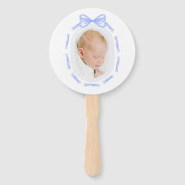 Leque Batismo da fita do Arco azul