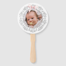 Leque Batismo do Arco Rosa com Quadro das Lentes de Lata