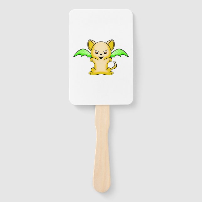 Leque Batmouse. Funny mouse with bat wings. Halloween. (Frente)