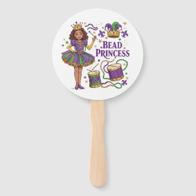Leque Bead Princess - Mardi Gras (Frente)