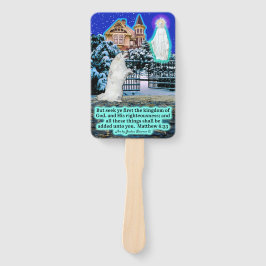 Leque Belo Eskie e Escritura Angel Matthew 6:33