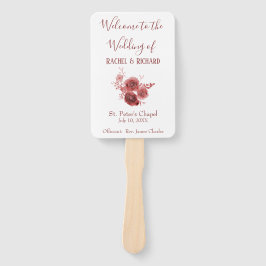 Leque Belo programa de casamento de flor de água