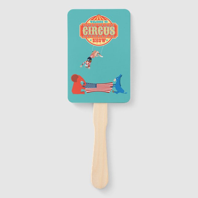 Leque Bem-vindo ao Circo Político Show (Frente)