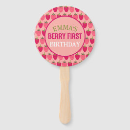 Leque Berry First Birthday Custom Name Paper