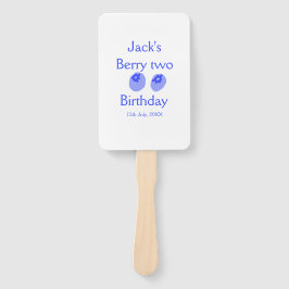 Leque Berry two birthday blue berry add name date kids r