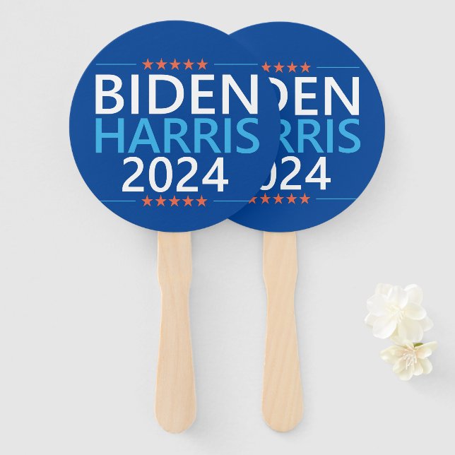 Leque Biden Harris 2024 para a eleição do presidente dos (Frente e Verso)