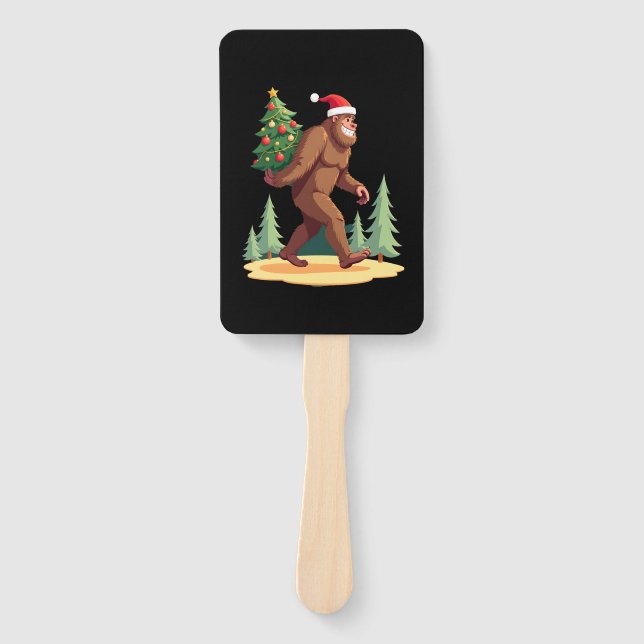 Leque Bigfoot Christmas Tree Santa Hat (Frente)