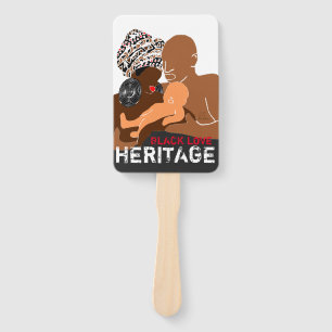 Leque Black Family Love AFRICAN Heritage