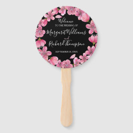 Leque Blossomas De Cereja Rosa No Programa Casamento Neg