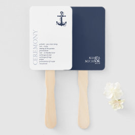 Leque Blue Wave Anchor Wedding ID836