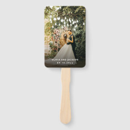 Leque Boas-vindas ao casamento do Frame de Ouro Floral R