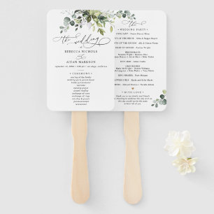 Leque Boho Eucalyptus Greenery Ceremony