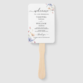 Leque Boho Floral wildflower wedding Invitation
