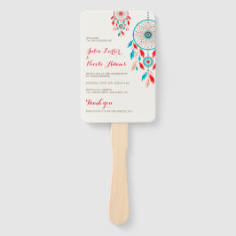 Leque Boho Tribal Feather Dreamcatcher Weding