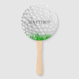 Leque Bola de golfe na grama Personalizada
