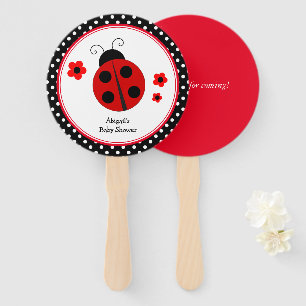 Leque Bolinhas Ladybug Obrigado