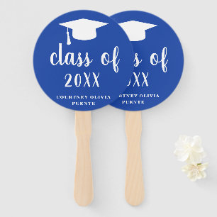 Leque boné de formatura Azul Classe Simples