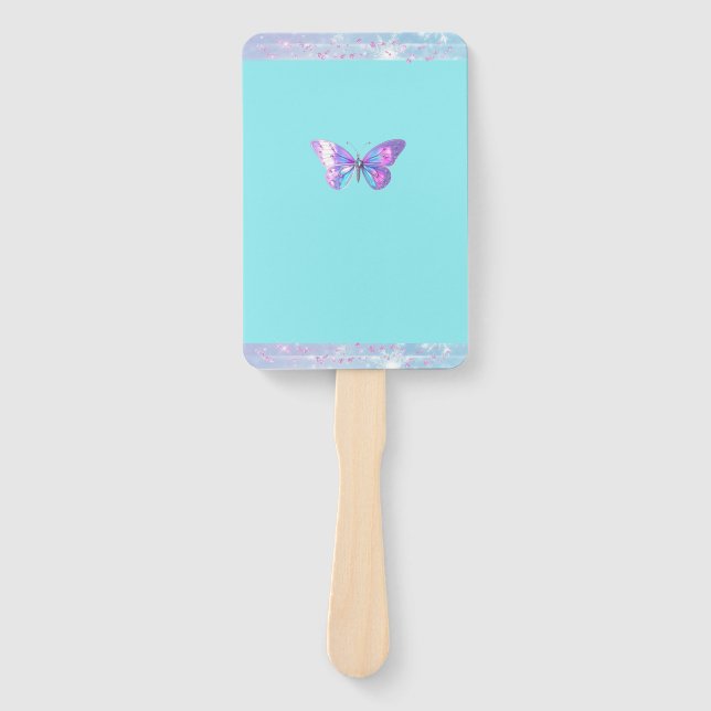 Leque Bonito conjunto de ventiladores da borboleta holog (Frente)