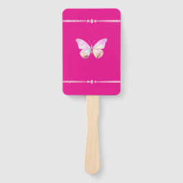 Leque Bonito Holo Diamond Butterfly Conjunto de ventilad