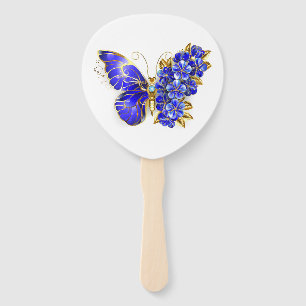 Leque Borboleta Safira Flor