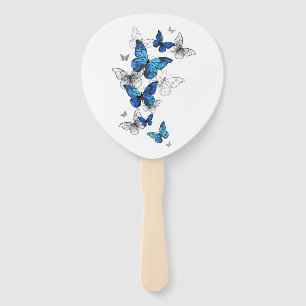 Leque Borboletas Azuis Morpho