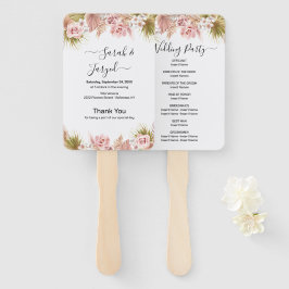 Leque Borda Floral do Boho