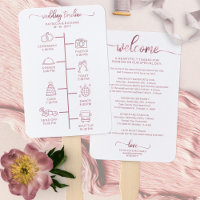 Bot Itinerário Icon Chic Script Wedding Bem-vindo