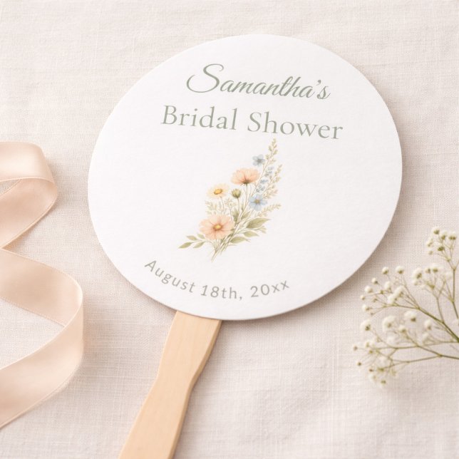 Leque Bridal Shower Wildflower Garden Party (Criador carregado)