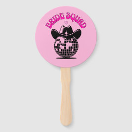 Leque bride squad disco cowgirl pink