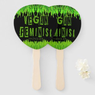 Leque Brilho vegan feminista chamativo da SlipperyJoe