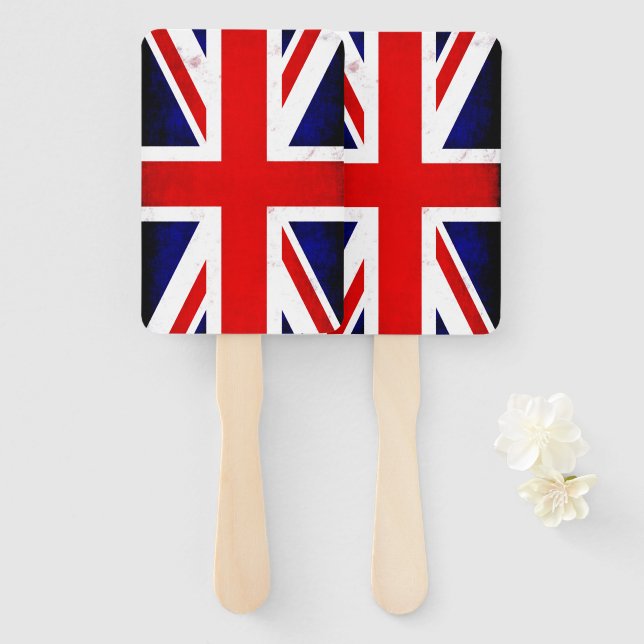 Leque British Union Jack Flag (Frente e Verso)