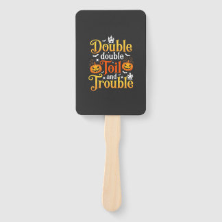 Leque Bruxa de Halloween Double Double Toil and Trouble